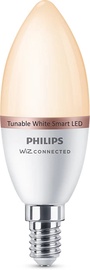 Spuldze Philips Wiz LED, C37, regulējama baltā gaisma, E14, 4.9 W, 470 lm