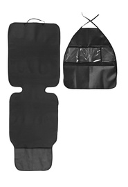 Защитный коврик и органайзер для автокресла Caretero 1150, черный, 242 г, 2 шт.