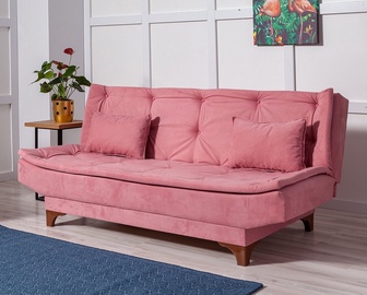 Diivanvoodi Hanah Home Kelebek, roosa, 85 x 190 cm x 85 cm