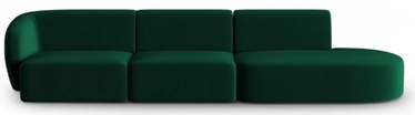 Moduļu dīvāns Micadoni Home Shane, zaļa, labais, 302 x 85 cm x 74 cm