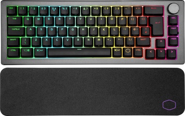 Klaviatūra Cooler Master CK721 TTC RED EN, melna, bezvadu