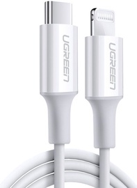 Įkrovimo laidas Ugreen US171, 1x USB Type-C/1 x Lightning, 2 m, balta