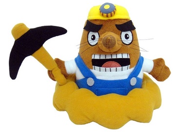 Mīkstā rotaļlieta Animal Crossing Resetti, dzeltena, 17 cm
