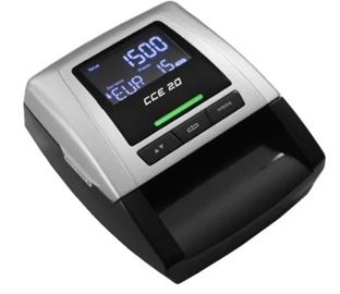 Автоматический детектор валют Cash Concepts CCE 20, автоматический, серебристый/черный