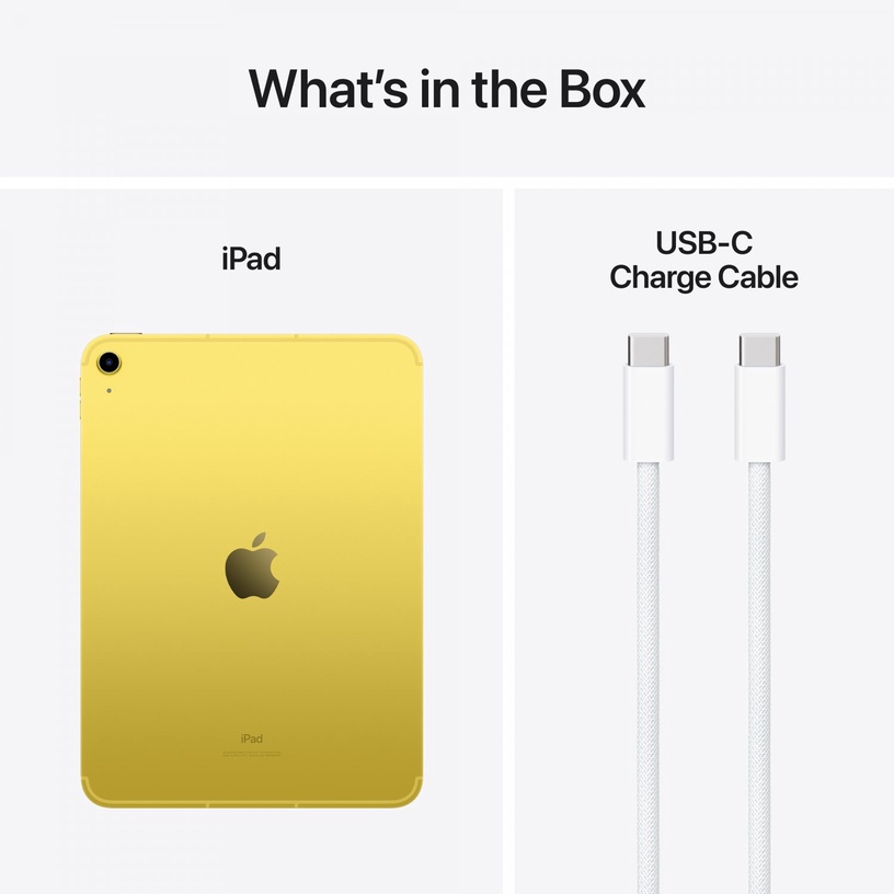 Tahvelarvuti Apple iPad 10 Gen, 10.9"/256GB, 5G, kollane