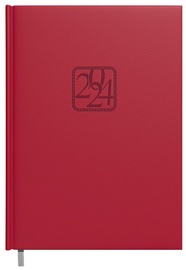 Töökalender Timer VIvella 2024, A5, punane, 20.3 cm x 14.3 cm