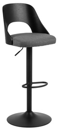 Bāra krēsls Lucy Malmo 95 96416, matēts, melna/tumši pelēka, 50.5 cm x 47 cm x 113 cm