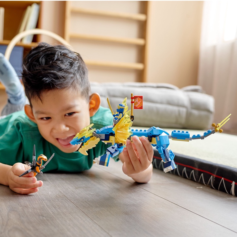 Konstruktors LEGO® NINJAGO® Jay pērkona pūķis EVO 71760, 140 gab.