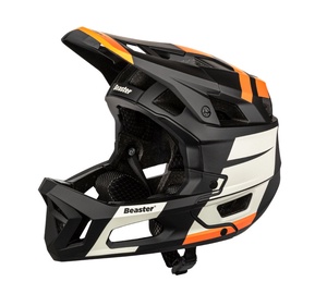 Шлемы велосипедиста универсальный Beaster BS831BL, белый/черный/oранжевый, L