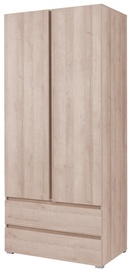 Skapis Cama Meble Coco C2, brūna, 92 cm x 51 cm x 204 cm
