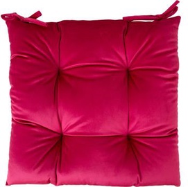 Krēslu spilveni Home4you Velvet P0068288, rozā, 400 mm x 400 mm