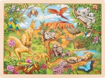 Puidust pusle Goki Australian Animals 365726, 96 tk