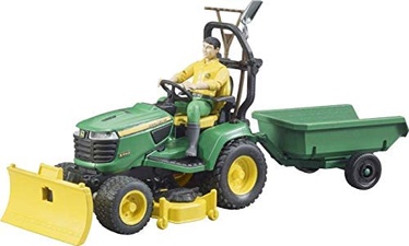 Komplekts Bruder John Deere Mowing The Lawn 62104, dzeltena/zaļa