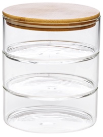 Mīklas nogatavināšanas trauku komplekts Forneza Jar Set FOR-DOUGH3, 7 cm x 7 cm, 3 gab.