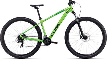 Velosipēds kalnu Cube Aim, 29 ", 18" (44.45 cm) rāmis, melna/zaļa