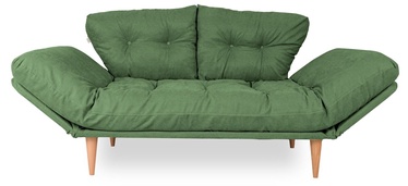 Dīvāngulta Hanah Home 3-Seat Nina Daybed GR106, zaļa, 120 x 60 cm x 40 cm
