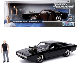 Bērnu rotaļu mašīnīte Dickie Toys Fast & Furious 1970 Dodge Charger & Dom 253205000, melna