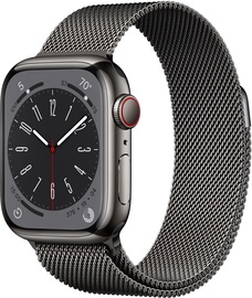 Nutikell Apple Watch Series 8 GPS + Cellular 41mm Stainless Steel LT, grafiit
