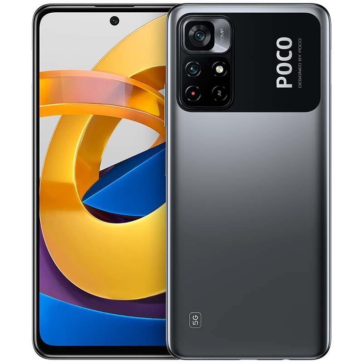 Mobiiltelefon Xiaomi Poco M4 Pro 5G, must, 4GB/128GB