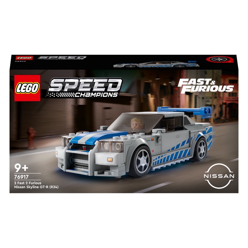 Konstruktors LEGO® Speed Champions 2 Fast 2 Furious Nissan Skyline GT-R (R34) 76917, 319 gab.