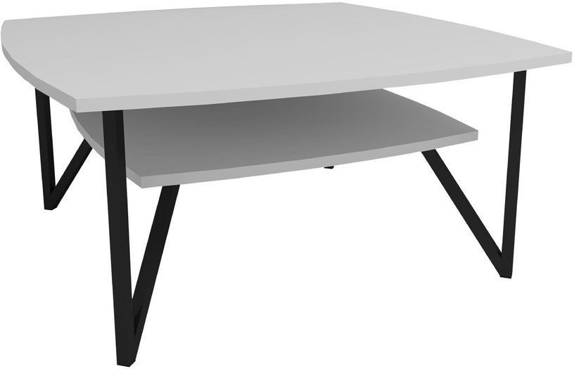 Журнальный столик Kalune Design Asens 90, белый, 90 см x 90 см x 42 см
