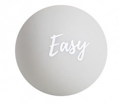 Masāžas bumbiņa Easy Fitness Lacrosse, pelēka, 60 mm