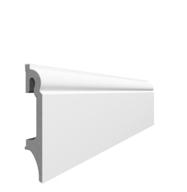 Grīdlīste Profile VOX ESP301 3027657, 240 cm x 8 cm x 1.6 cm, balta