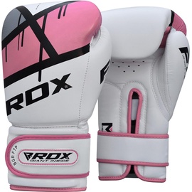 Боксерские перчатки RDX F7 BGR-F7P-10oz, белый/розовый, 10 oz