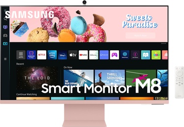 Monitors Samsung Smart Monitor M8 S32BM80PUUX, 32", 4 ms