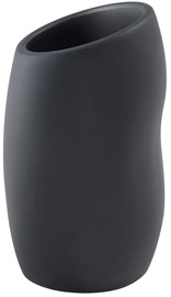 Стакан для зубных щеток Gedy Iside 1898-14, черный, 8.2 см x 13 см x 8 см