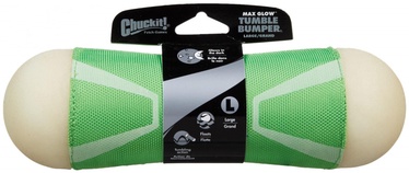 Игрушка для собаки Chuckit! Tumble Bumper Max Glow L, белый/зеленый