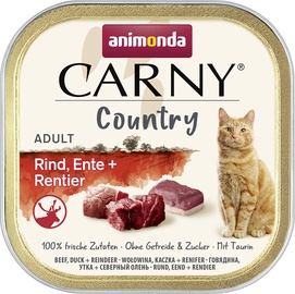 Влажный корм для кошек Animonda Carny Country, говядина/мясо утки, 0.1 кг