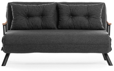 Dīvāns-gulta Hanah Home Sando 2-Seater, tumši pelēka, 50 x 133 cm x 45 cm