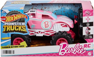 RC automobilis Hot Wheels Monster Trucks Barbie HNV02, 1:24