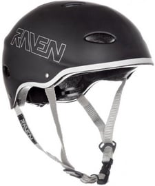 Aizsardzības ķivere pusaudžu Raven Helmet F511, melna/pelēka, S, 540 - 560 mm