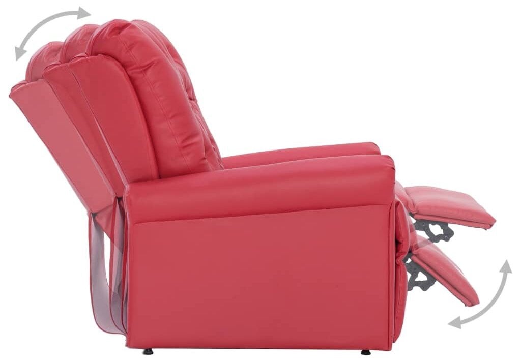 red massage recliner