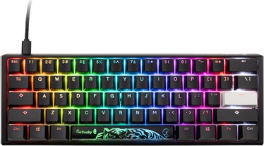 Klaviatuur Ducky One 3 Classic One 3 Classic Mini Cherry MX SILENT RGB RED Inglise (US), must