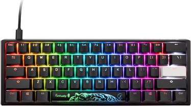 Klaviatūra Ducky One 3 Classic One 3 Classic Mini Cherry MX SILENT RGB RED Anglų (US), juoda