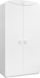 Гардероб Kalune Design Baby Cotton 2 Doors, белый, 54 см x 101 см x 201 см