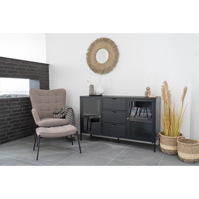 Korvide komplekt House Nordic Lima, pruun/must, 33 x 33