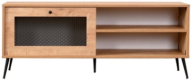 TV galds Kalune Design Pascal, melna/ozola, 138 cm x 30 cm x 55 cm