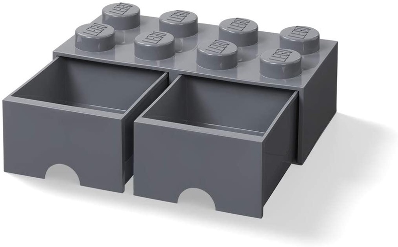 Mantu kaste LEGO Storage Brick Drawer, 12 l, pelēka, 500 x 250 x 180 mm