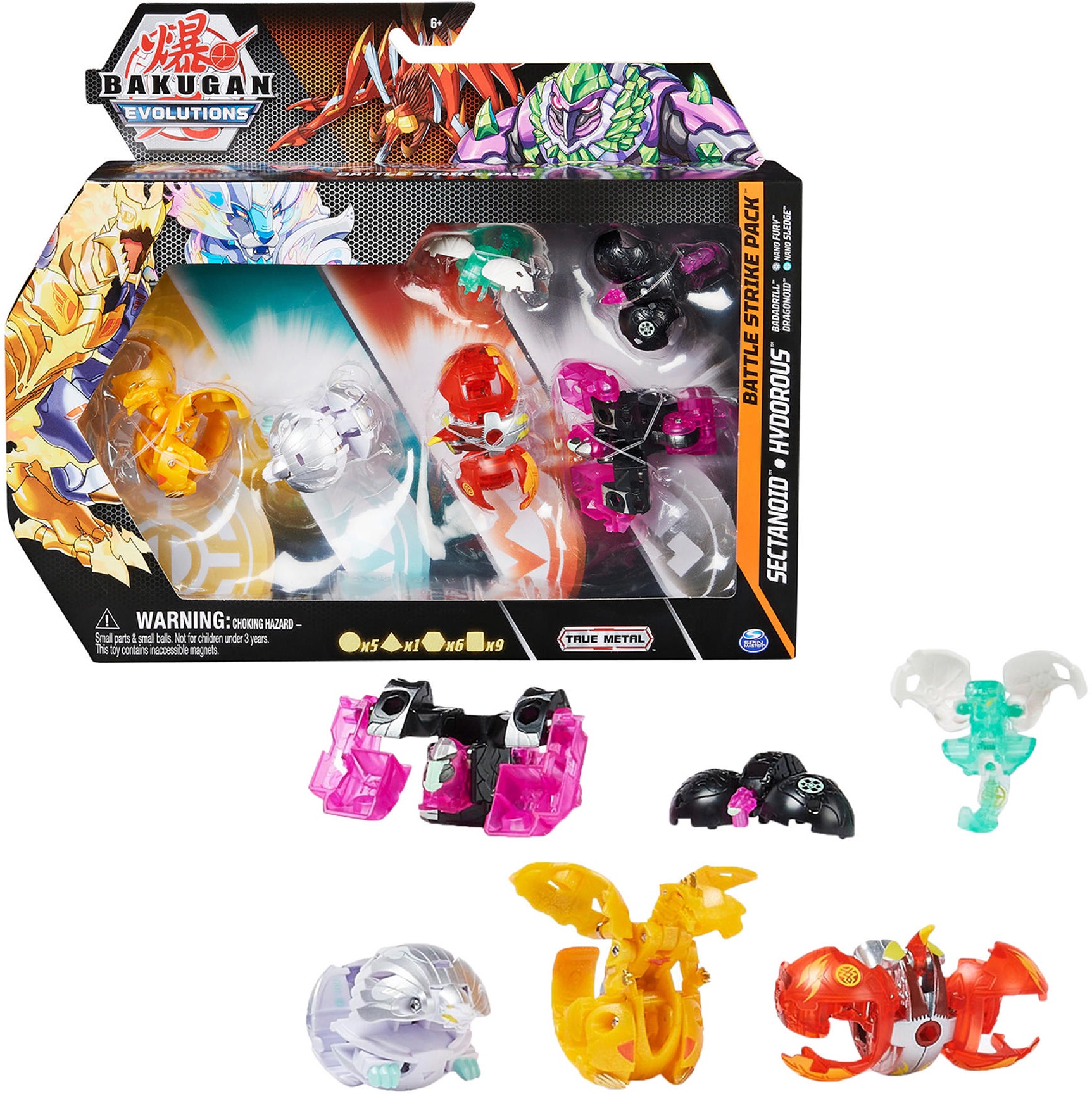 Комплект Spin Master Bakugan Evolutions Battle Strike 6064655 - Ksenukai.lv