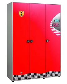 Spinta Kalune Design Race Cup 813CLK3925, raudona/pilka, 135 cm x 54 cm x 198 cm