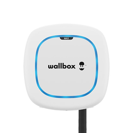 Elektromobiļu uzlādes kontaktligzda Wallbox Pulsar Max, balta, 400 V