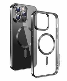 Чехол для телефона Swissten Clear Jelly, iPhone 15, прозрачный/серый