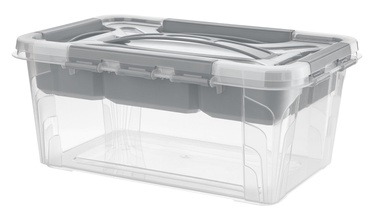 Kast Keeeper 1110082500000, 4.2 l, läbipaistev/hall, 290 x 190 x 124 mm