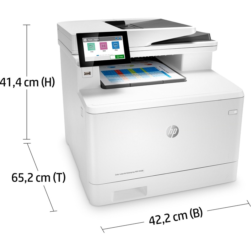 Multifunktsionaalne printer HP LaserJet Enterprise MFP M480f, laser, värviline