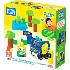 Klucīši Mega Bloks Green Town Charge & Go Bus HDX90, 36 gab.