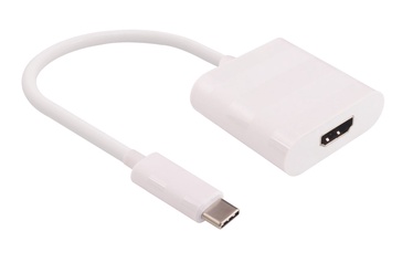 Адаптер MicroConnect USB Type-C, HDMI, белый